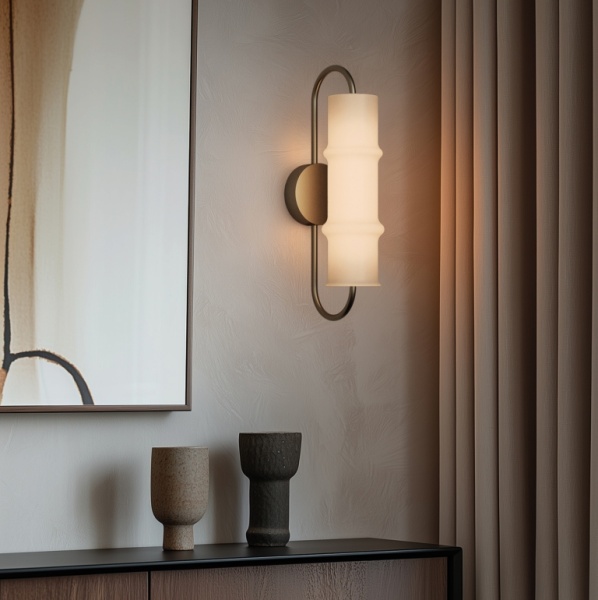 Настенный светильник Canna золотой от интернет-магазина IDODOM.RU