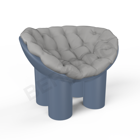 Кресло SLON Wave Blue, Gray