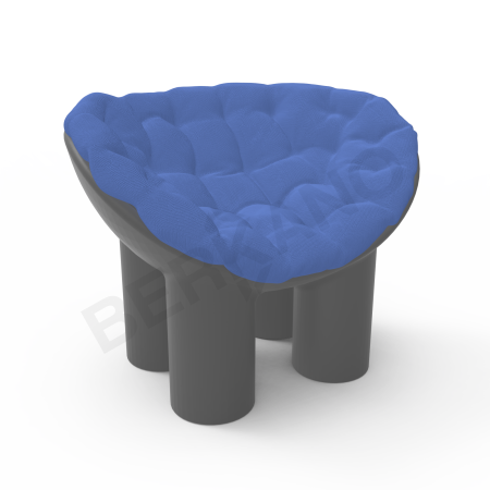 Кресло SLON Coal Black, Navy