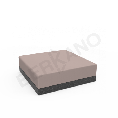 Пуф Quarter modular с подушками Black Granite, Cappuccino