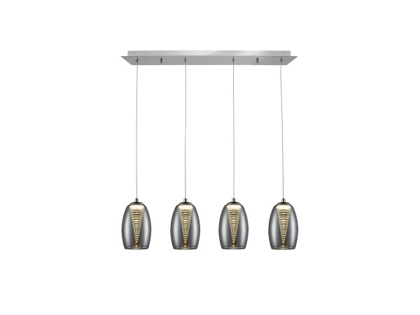 Подвесной светильник Nebula 4L LED хром от интернет-магазина IDODOM.RU