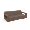 Диван Quarter lounge с подушками коричневого цвета, аксессуар кофейного цвета