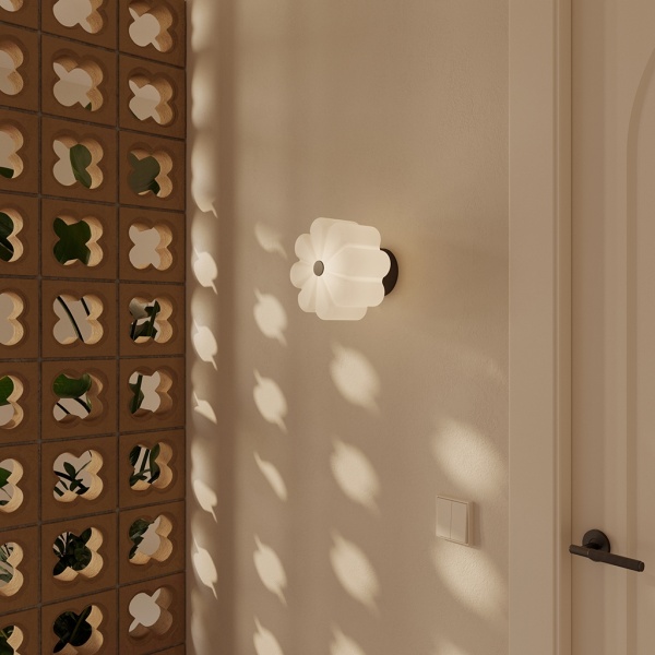 Настенный светильник Flow черный металл от интернет-магазина IDODOM.RU