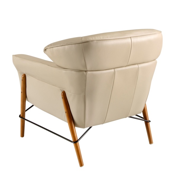 Кресло 5129/KFA031-T541011 из песочной кожи от интернет-магазина IDODOM.RU