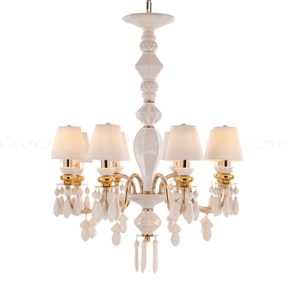 Люстра Cloyd LOTTIE-C C8 / Ø62 см- белая керамика (арт.11219) от интернет-магазина IDODOM.RU