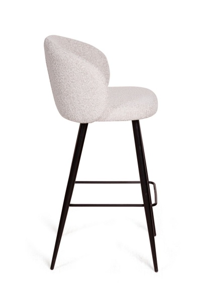 Стул полубарный Vito, букле белый / опора конус от интернет-магазина IDODOM.RU