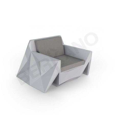 Кресло Quaro с подушками Concrete Gray, Graphite