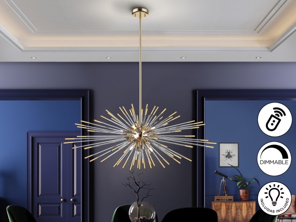 Подвесной светильник Evasion DIM 9L золото от интернет-магазина IDODOM.RU