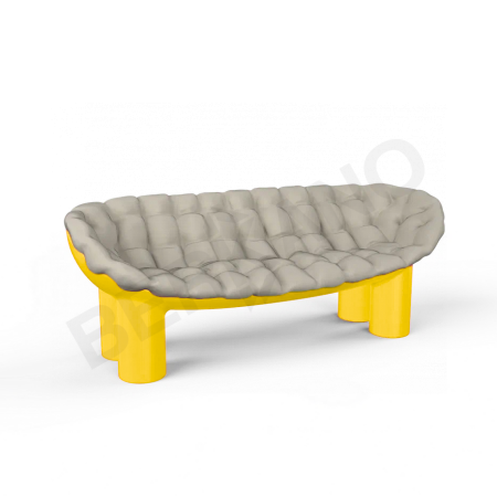 Диван SLON Yellow, Bone Brown