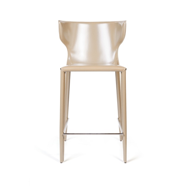 Стул полубарный Austin, кожа бежевый от интернет-магазина IDODOM.RU