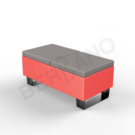 Скамейка Brick 120 Chili Red, Graphite