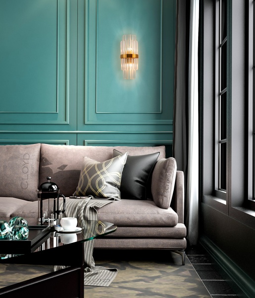 Бра Cloyd BROTIGAN-B W2 / выс. 55 см - латунь (арт.20205) от интернет-магазина IDODOM.RU