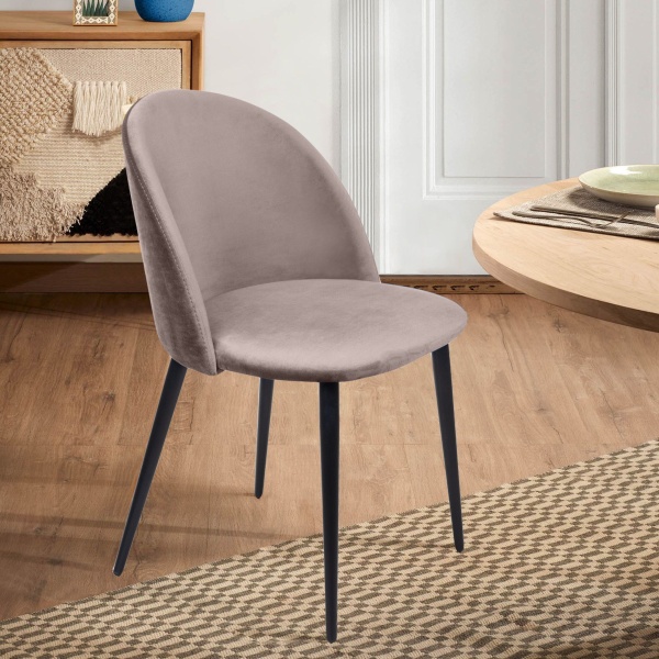 Стул Thomas, бархат пепельно-бежевый 25 от интернет-магазина IDODOM.RU