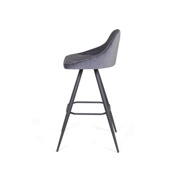 Стул полубарный Neo поворотный 360 градусов, бархат 4 от интернет-магазина IDODOM.RU