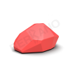 Светильник Polystone 45 красного цвета