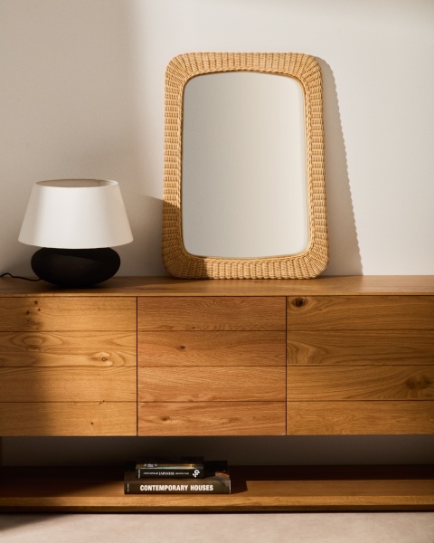 Зеркало из ротанга Zilna 58 x 79 см от интернет-магазина IDODOM.RU