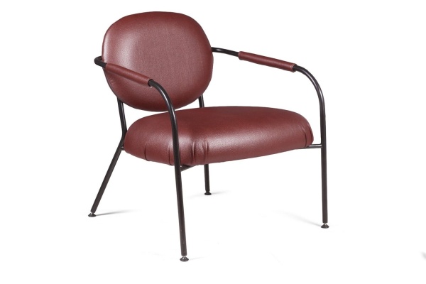 Лаунж кресло EGO, искусственная кожа, бордо от интернет-магазина IDODOM.RU