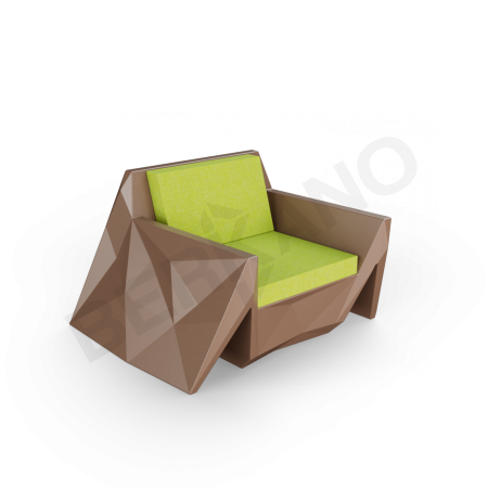 Кресло Quaro с подушками Brown, Green