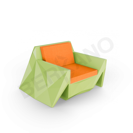 Кресло Quaro с подушками Spring Green, Orange
