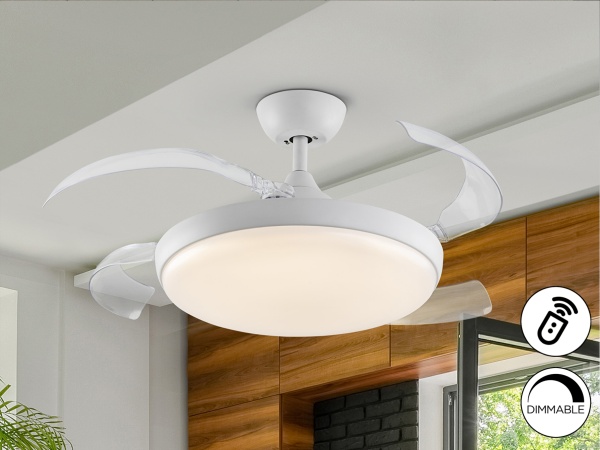 Venturi Потолочный вентилятор с освещением белый от интернет-магазина IDODOM.RU