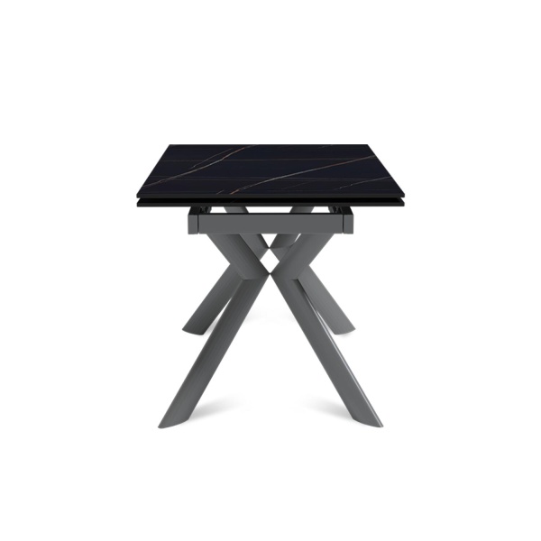 Стол раскладной Bridge (120+30+30), керамика матовая Black Gold от интернет-магазина IDODOM.RU