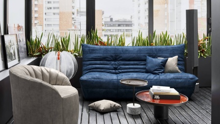 Диван ДеФранс™️ прямой 2-х местный - Омега велюр