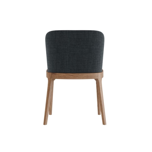 Стул Magda без стежек, массив бук, рогожка черный от интернет-магазина IDODOM.RU