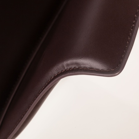 Стул  с подлокотниками GIO, кожа коричневый от интернет-магазина IDODOM.RU