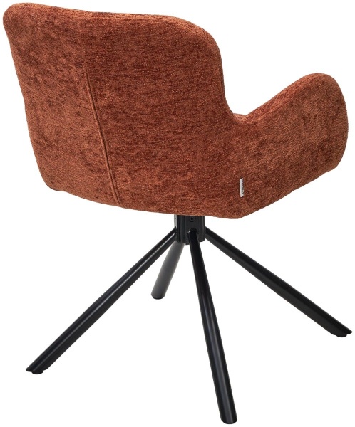 Стул Luis шенил терракотовый, поворотно-возвратный механизм 180 градусов от интернет-магазина IDODOM.RU