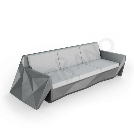 Диван Quaro с подушками Coal Black, Gray