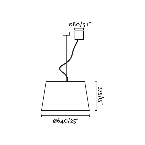 Подвесной светильник WINDSOR COLGANTE DESPLAZADO черный/бежевый абажур 3xE27 от интернет-магазина IDODOM.RU