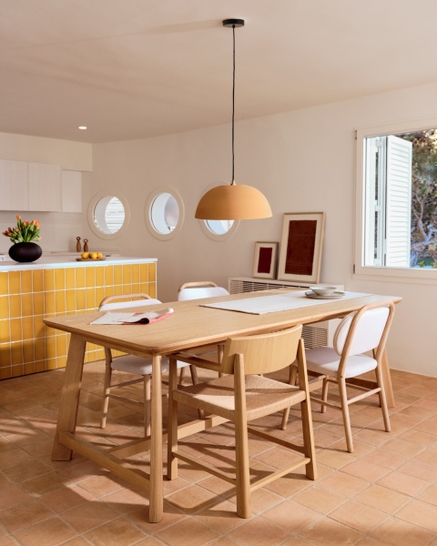 Подвесной светильник Nibla из металла с терракотовым эффектом Ø46см от интернет-магазина IDODOM.RU