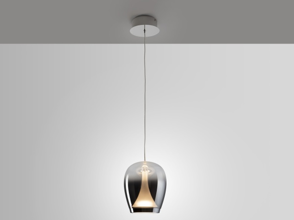 Suspiro Подвесной светильник хром/дымчатый D18 от интернет-магазина IDODOM.RU