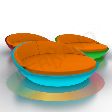 Шезлонг Riviera Snow White RGB E27 Умный дом, Orange