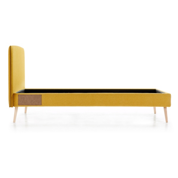 Кровать Lydia 90x190 горчица от интернет-магазина IDODOM.RU