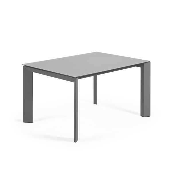 Стол Atta 140 (200) x90 темно-серый, стекло от интернет-магазина IDODOM.RU