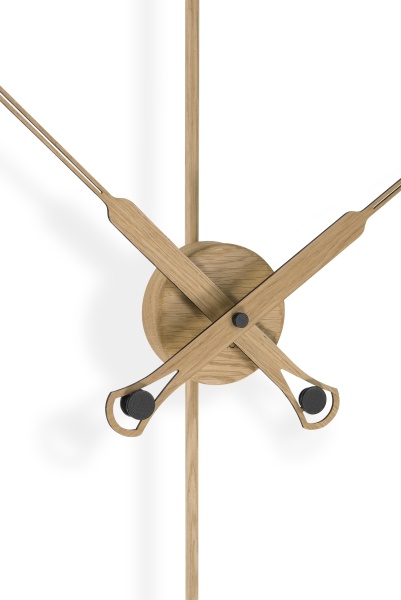 Часы настенные Bilbao Premium oak wood - black fiberglass от интернет-магазина IDODOM.RU