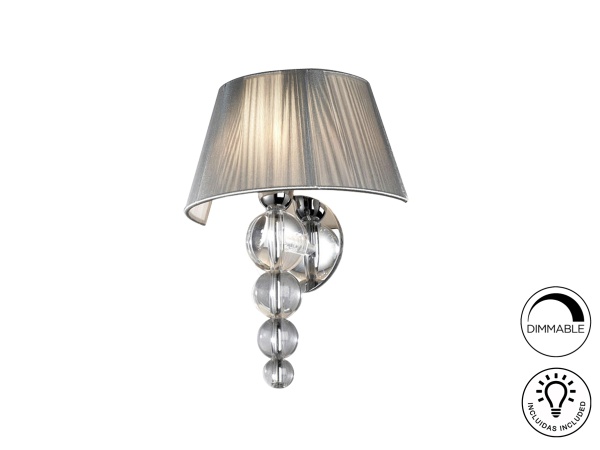 Бра Mercury прозрачный / хром от интернет-магазина IDODOM.RU