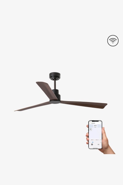 Потолочный вентилятор Nassau Ø128 коричневый 3 лопасти от интернет-магазина IDODOM.RU