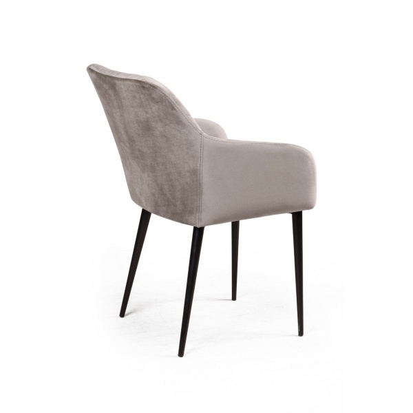 Стул Robert поворотный 90 градусов, функция возврата, антишум, бархат пепельно-бежевый 25 от интернет-магазина IDODOM.RU