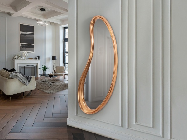 Brigitte Зеркало розовое золото от интернет-магазина IDODOM.RU