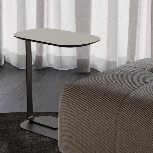 Журнальный столик приставной Side пластик светло-серый от интернет-магазина IDODOM.RU