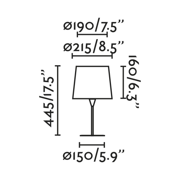 Настольная лампа Mini Gonga черная от интернет-магазина IDODOM.RU