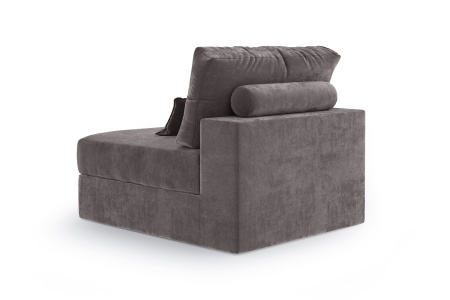 Модуль диван Элизиум со спинкой - Эликсир иск. замша