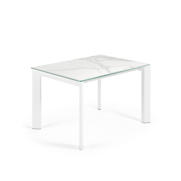 Стол Atta с белыми ножками 120(180)x80 см от интернет-магазина IDODOM.RU