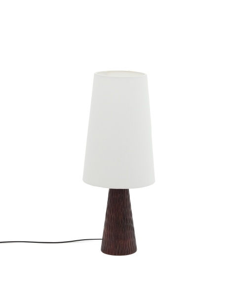 Настольная лампа Amire из дерева в темной отделке от интернет-магазина IDODOM.RU