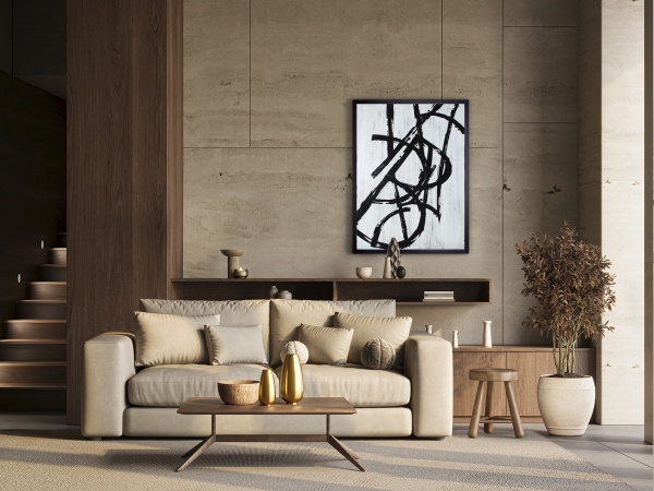 Графическая композиция Graphos Blanco 75x100 от интернет-магазина IDODOM.RU