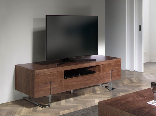 Тумба под ТВ MF2103TV /3222 из ореха и хромированной стали от интернет-магазина IDODOM.RU