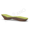 Шезлонг Quaro с подушками Brown, Green