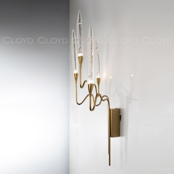 Бра Cloyd ZOAR W4 / выс. 60 см - латунь (арт.20392) от интернет-магазина IDODOM.RU